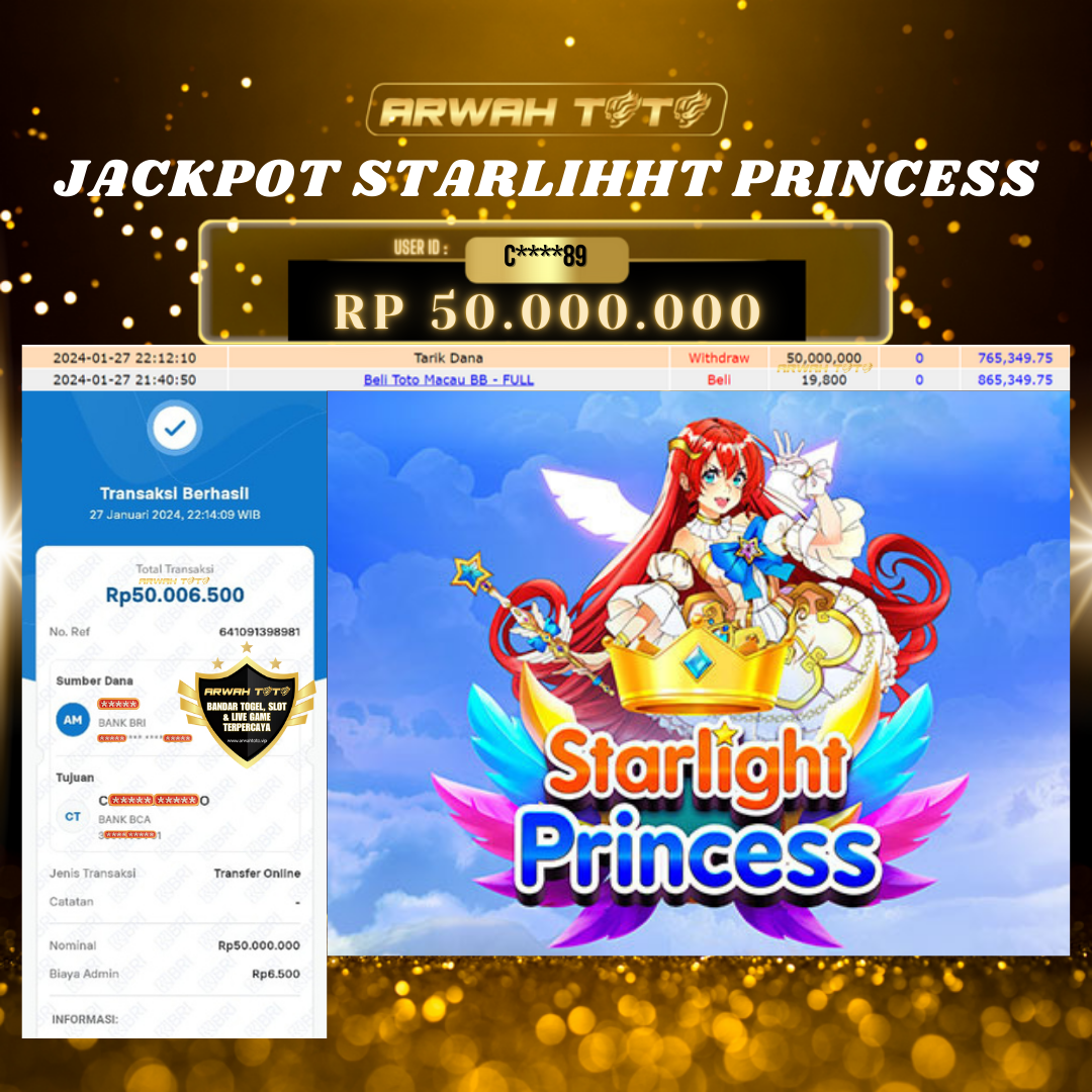 ARWAH TOTO JP DIBAYAR LUNAS Jackpot SLOT GAMES Withdraw Berhasil Rp 50.000.000